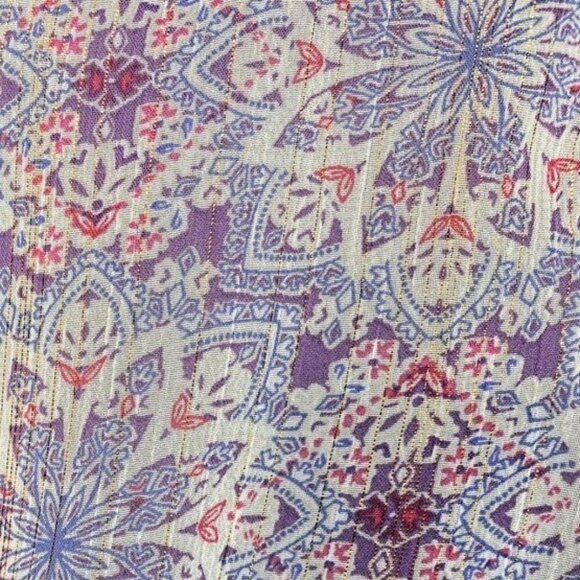 Blue Rain Women's Boho Dress With Drawstring Waist & Ruffled Hem Size L - Picture 5 of 7